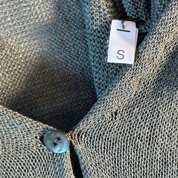 RINASCIMENTO SWEATER Cardigan Small taupe Long Line Capsule Minimalist - Picture 5 of 9